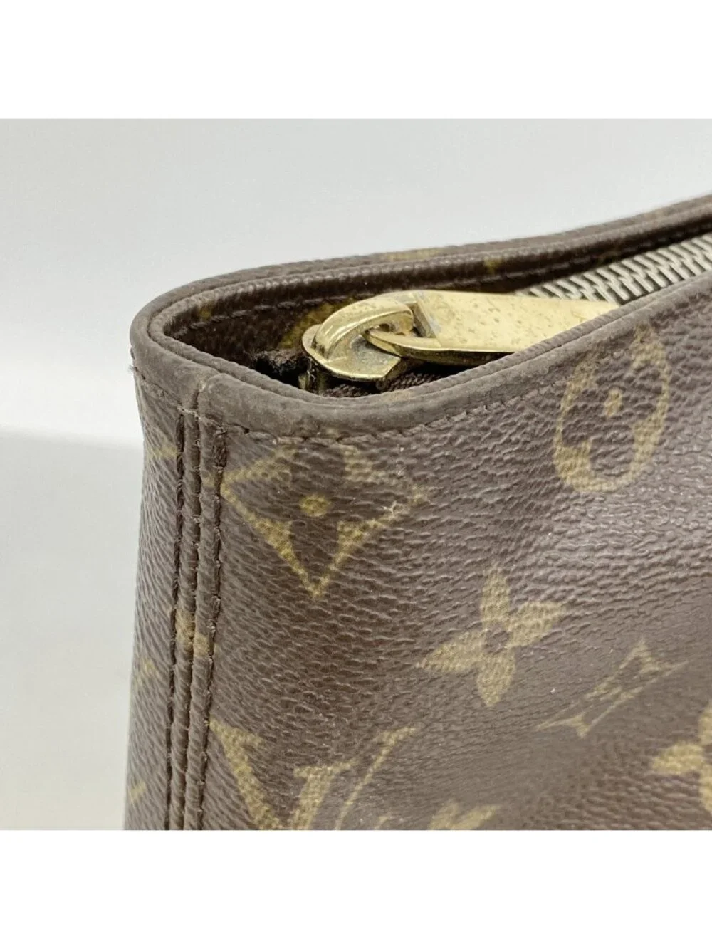 Louis Vuitton Tote Monogram Cabas Mezzo Brown